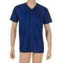 吸汗速乾ルクール 変り編VネックTシャツ　