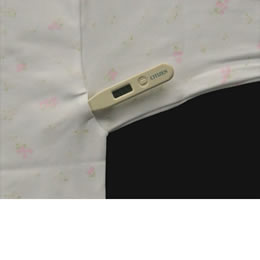 日本製◇女性用プリントマジックワンタッチ肌着　三分袖